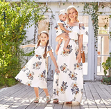 Mommy and Me Matching Ruffled Beach Dress
