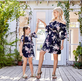 Mommy and Me Matching Ruffled Beach Dress