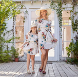 Mommy and Me Matching Ruffled Beach Dress