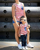 mother son 4th of july