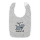 Baby Shark Embroidered Baby Bib